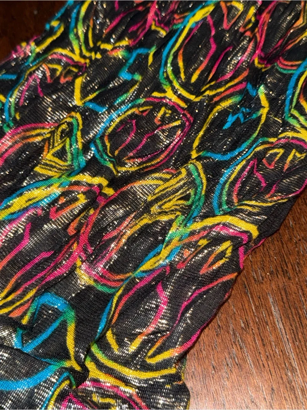 NWOT Justice Girls Peace Multicolored Scarf